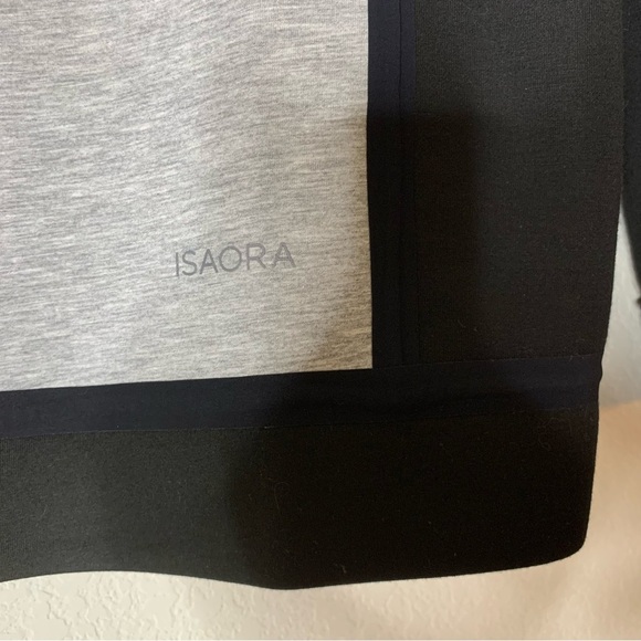 Isaora Mens Neo panel full zip gray black reversible jacket L - Picture 8 of 11